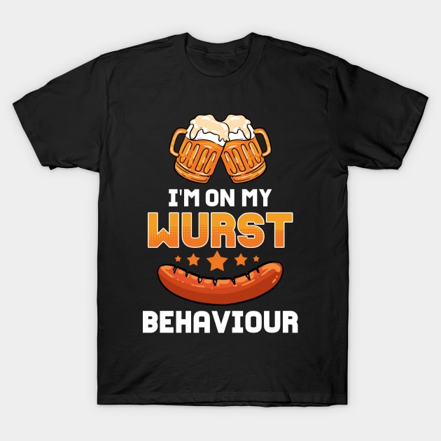 Wurst Behaviour - For Beer Lovers T-Shirt by RocketUpload